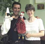 Роберто Вернетти и знаменитая Елена Слонимская со своими куклами